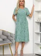 Платье Цветы лета (мятное) П13785-18М