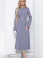 Платье макси (серое) П8576