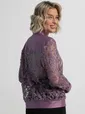 Жакет кружевной Индола (сиреневый) Б15325-3М
