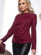 Лонгслив "Женевьева" (винный) Б7633