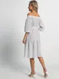 Платье с поясом Дафна (белое) П15522-8М