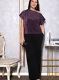 Блуза Бри (пурпурная) Б14730-35М