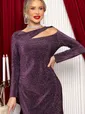 Платье вечернее Джина (пурпурное) П14705-35М