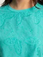 Блуза Таня (бирюзовая/бабочки) Б15709-20М