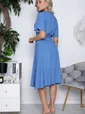 Платье Мода люкс голубое П10087