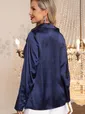 Блуза Шелковая сказка (сапфир) Б14381-34М