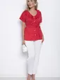 Блуза Дыхание лета (красная) Б11014