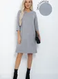 Платье Элегантная простота (серое) П12242-6