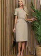 Платье Европейский шик НЬЮ (бежевое) П13438-19М