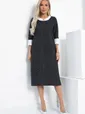 Платье Нежный акцент (черно-белое) П12829-18М