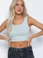 Кроп топ Софт (шалфей) Б12512-7