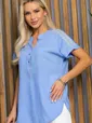 Блуза Колокольчик (голубая) Б13406-18М