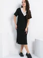 Платье Свобода движения (черное) П12999-7М