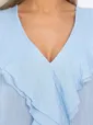 Блуза Поцелуй ветра (голубая) Б15393-7М