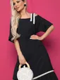 Платье "Хит лета" (черное) П8806