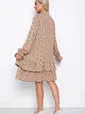 Платье Осенняя симфония (бежевое) П10936