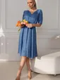 Платье Лагуна (голубое) П13443-45М