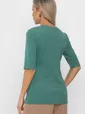 Блуза трикотажная Лиза (зеленая) Б14367-48М