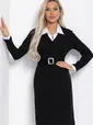 Платье Деловой стиль (черное) П12342-12