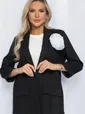 Пиджак льняной Мэрлин (черный) Б13239-7М
