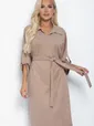 Платье Нежность осени (кофе с молоком) П11270