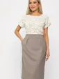 Платье Юстина (бежевое) П13663-16М