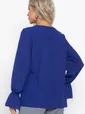 Блуза шифоновая Вэнси (синяя) Б15023-8М