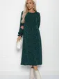 Платье Осенний разговор (темно-зеленое) П11168