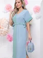 Платье "Фестия" (фисташка/голубой) П5756