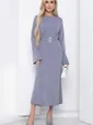 Платье макси (серое) П8576
