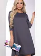 Платье "Леди Элегант" (графит) П8447