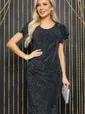 Платье Само совершенство (мерцающий черный) П11966