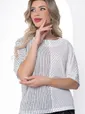 Блуза "Стильный замысел" (белая) Б9038