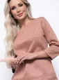Платье "Элегантная простота" П7245 (светло-коричневый)