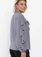 Блуза Дыхание осени (серая) Б14186-5М
