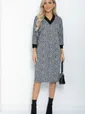 Платье Любите женщину (черно-белое) НЬЮ П12088