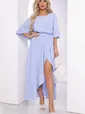 Платье Танго вдвоем (голубое) П12715-1