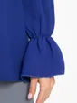 Блуза шифоновая Вэнси (синяя) Б15023-8М