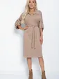 Платье Нежность осени (кофе с молоком) П11270