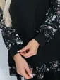 Блуза Хелли (черная/тюльпаны) Б11371