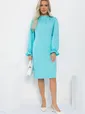Платье Яркий акцент (голубое) П12963-36М