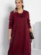 Платье Я жду тебя (бордовое) П12312-15