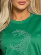 Футболка с вышивкой Эксклюзив (зеленая) Б12765-11М