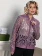 Жакет кружевной Индола (сиреневый) Б15325-3М