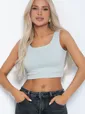 Кроп топ Софт (шалфей) Б12512-7