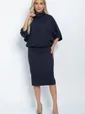 Платье Антония (темно-синее) П11490