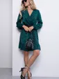 Платье "Мелания" (лео/грин) П7036