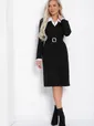 Платье Деловой стиль (черное) П12342-12