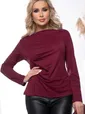 Лонгслив "Женевьева" (винный) Б7633
