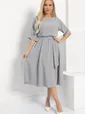 Платье Мерседес (серое) П12673-30